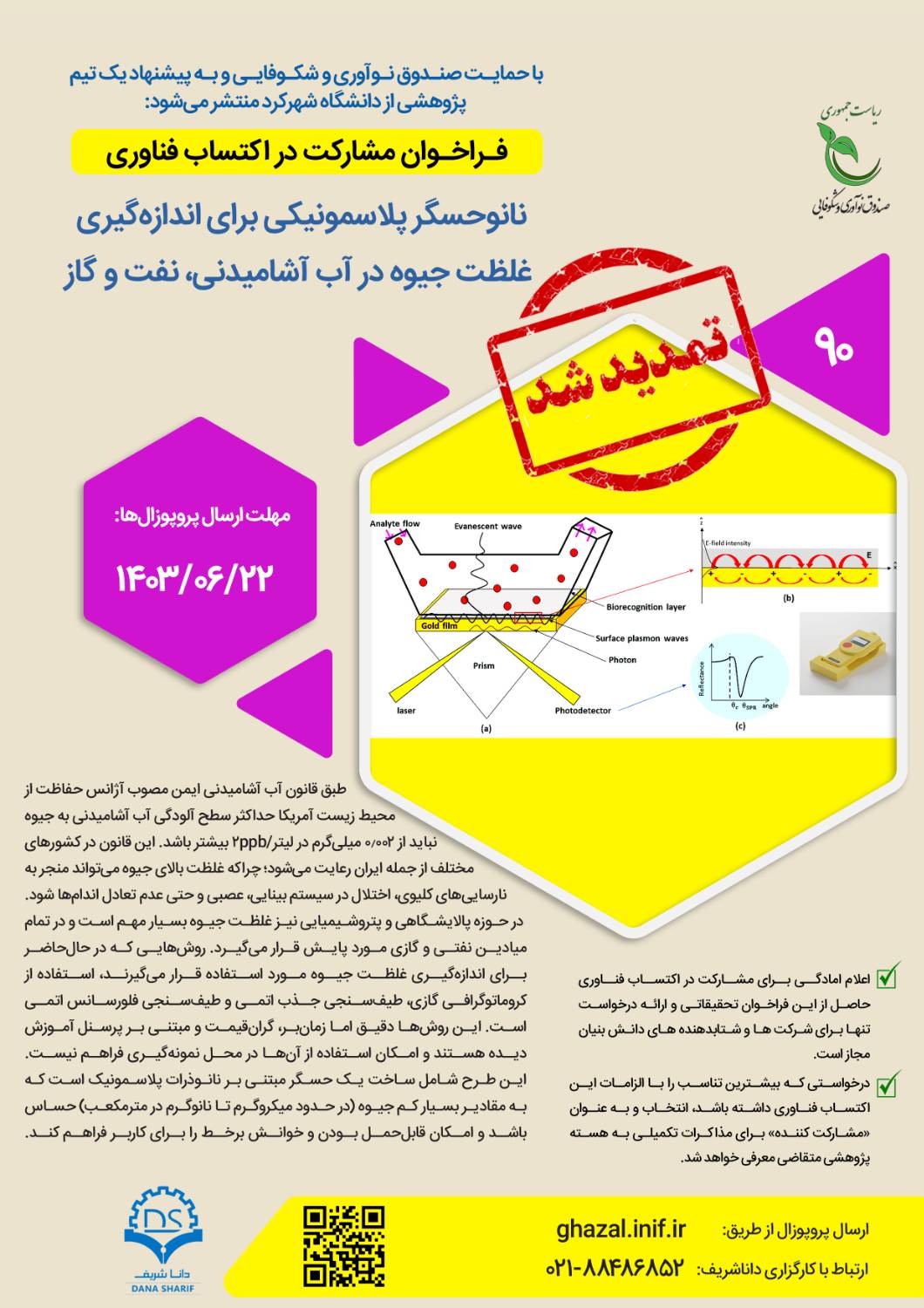 نانوحسگر پلاسمونیکی برای اندازه‌گیری غلظت جیوه در آب آشامیدنی، نفت و گاز